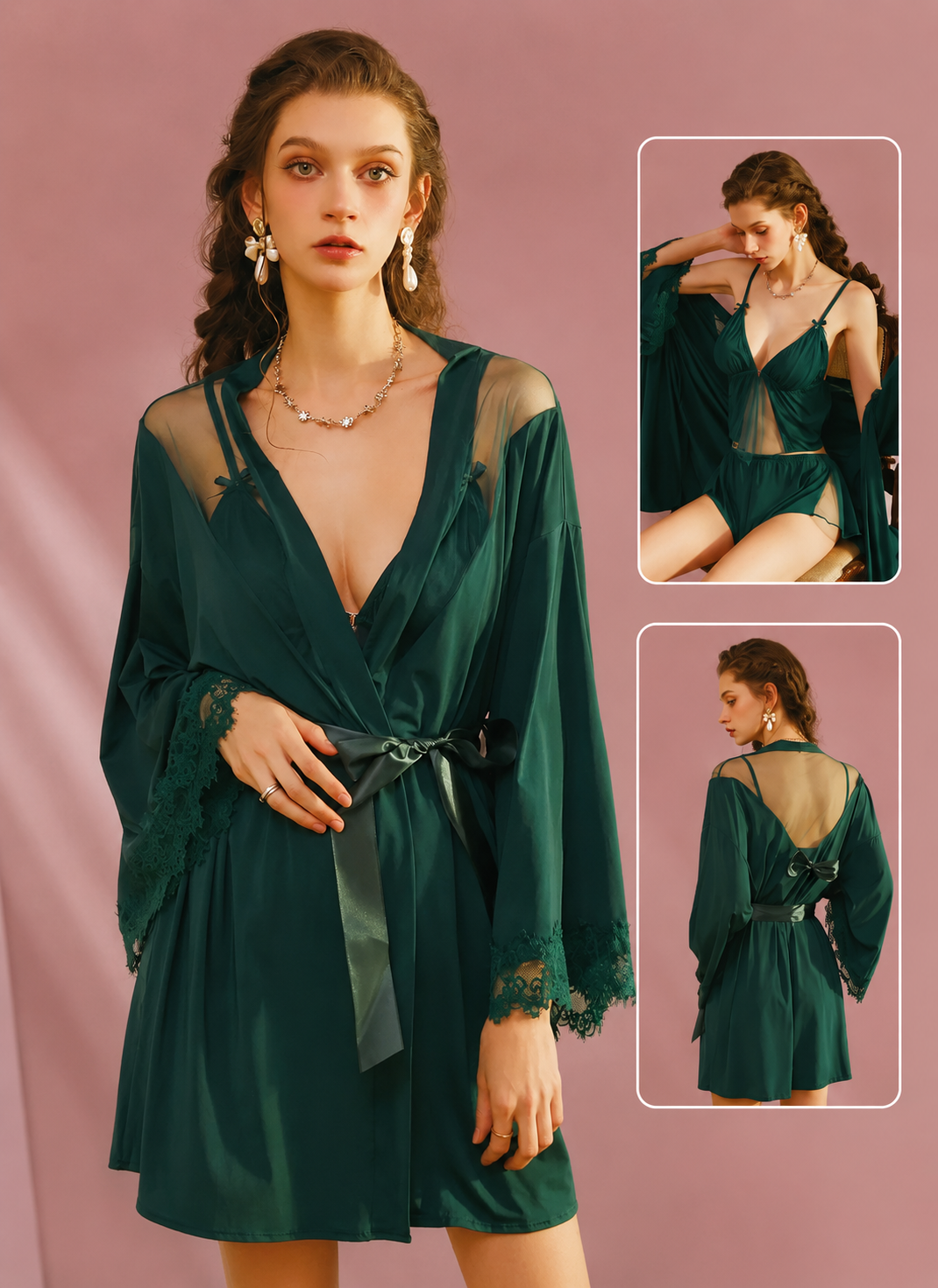 Silky Soft 3-Piece Nightwear